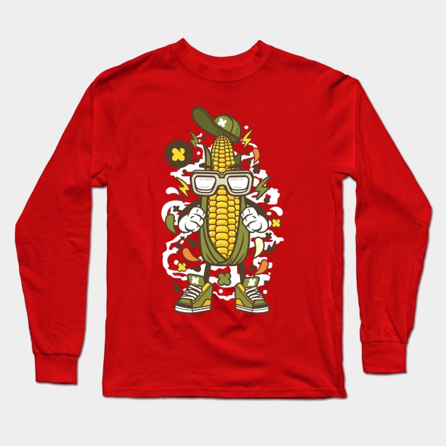 hip hop corn Long Sleeve T-Shirt by Superfunky